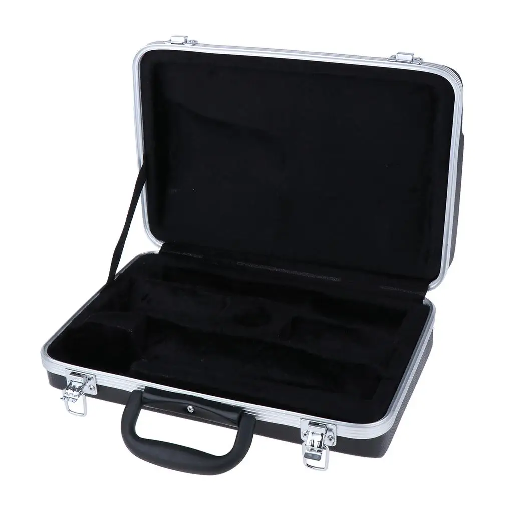 Clarinet Carrying Suitcase Box ABS Material Suspension Padding Accessories Bag for Music Instrument Storage