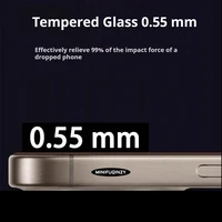 Cut Edge Anti Dust Mesh 0.5mm Privacy Tempered Glass For iPhone 17 15 16 Pro Max Screen Protector 17 Air Plus Luxury Full Cover 2