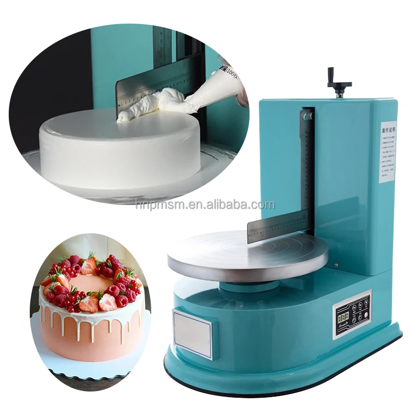 Durable Wedding Cake Cream Spreading High efficiency Round Shape Birthday Cake Frosting Machine Cream Coating Filling Machine