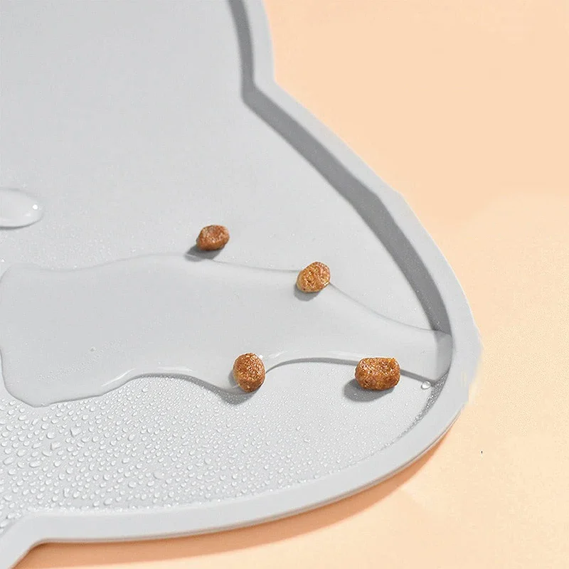 Pet Placemat Feeding Mat for Cats and Dogs Waterproof Leakage Food with Nonspill Nonslip Easy to Clean Silicone Placemats 3