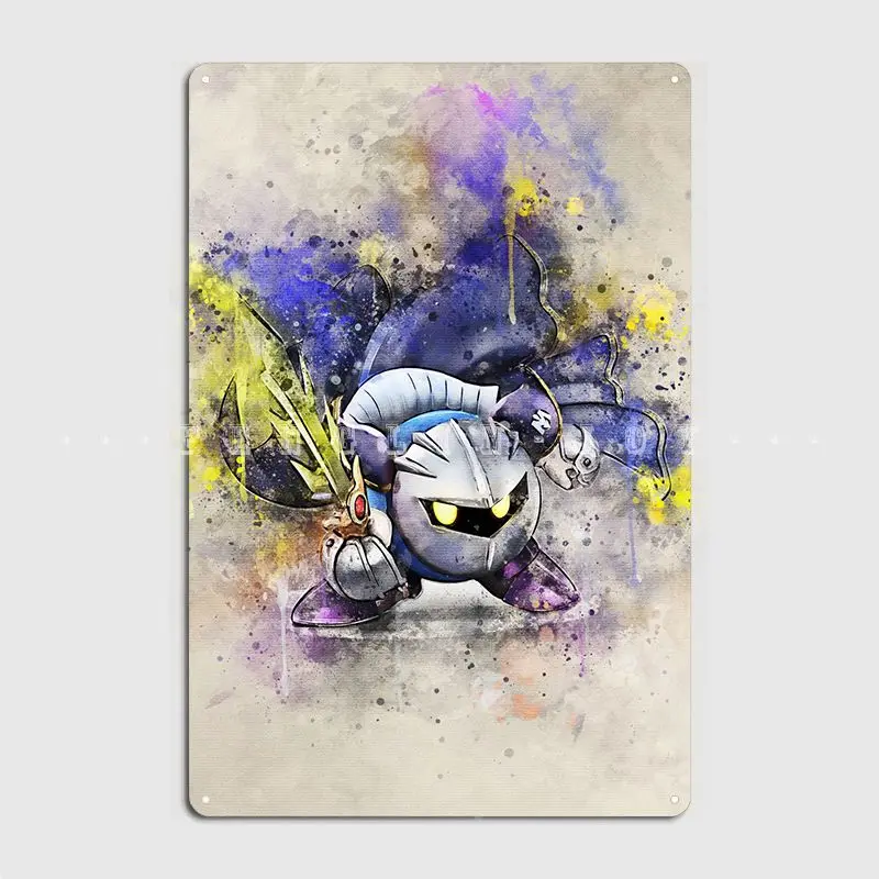 

Металлический плакат Meta Knight 3, настенный, паб, гараж, классическое украшение гаража, оловянный плакат