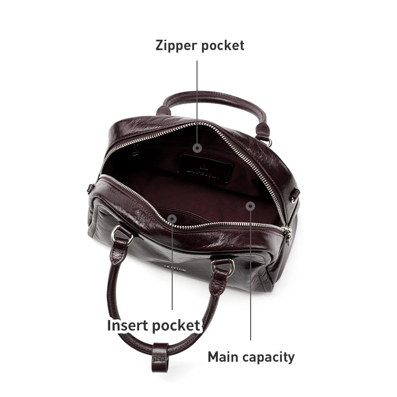 Shoulder Bag Leather Handbag LA FESTIN Original for Women