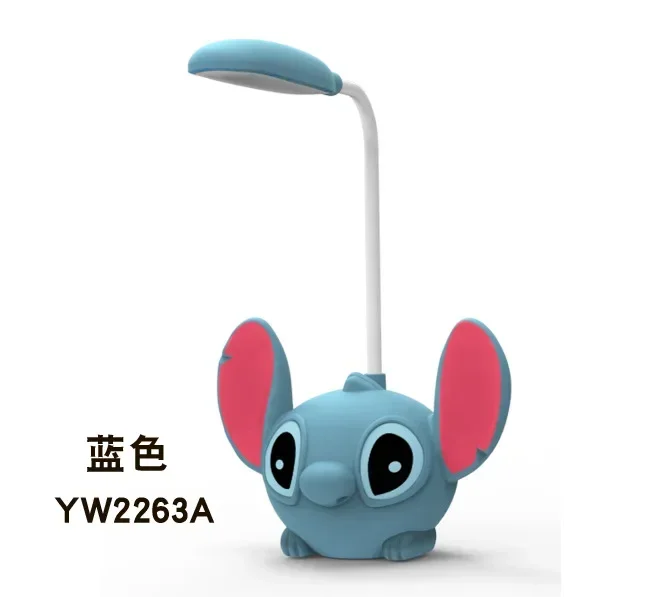 thumbnail image 1 of Lámpara de escritorio LED pequeña de Disney Stitch con sacapuntas, juguete para niños, luz de noche de dibujos animados de Lilo y Stitch, regalo de Navidad para niños, 1 of 5