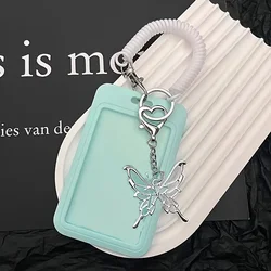 Kpop Photocard Display Case with Keychain and Sleeve Holders (Green)
