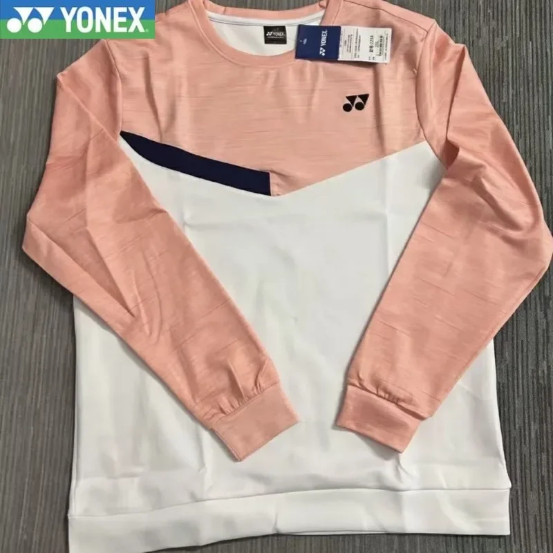 YONEX Long-sleeved Badminton Jersey Men's and Women's Sweaters Sports Training Quick-drying Breathable Jacket