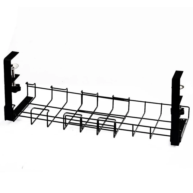 Wdftyju Bandeja para cables debajo del escritorio - Gestión de cables para  la oficina y el hogar Incluye 5 bridas Wdftyju 6ds9qx9zw9kh1nz3D03
