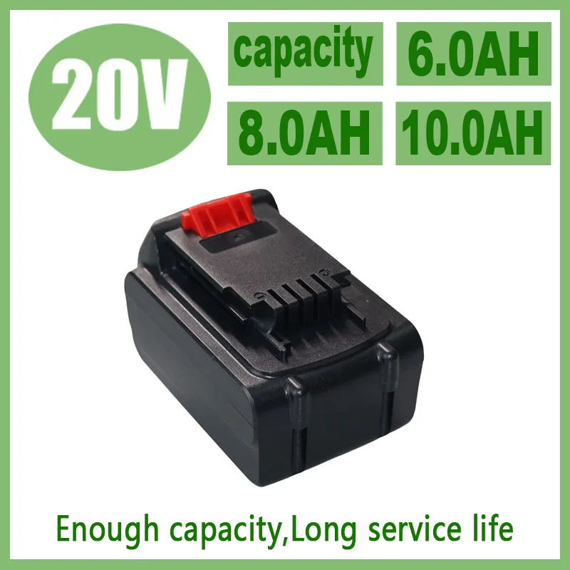 

For 20V 6000/8000/10000mAh Li-Ion DECKER LB20 LBX20 LBXR20 Power Tool batterie