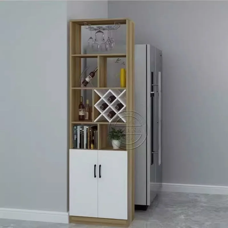 Liquor Storage Wine Cabinet Modern Display Living Room Wall Wine Cabinet Simplicity Home Estante Vinos European Furniture QF50JG