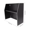 Foldable Portable Bar Cabinet - Rectangular Freestanding Event Bar 5