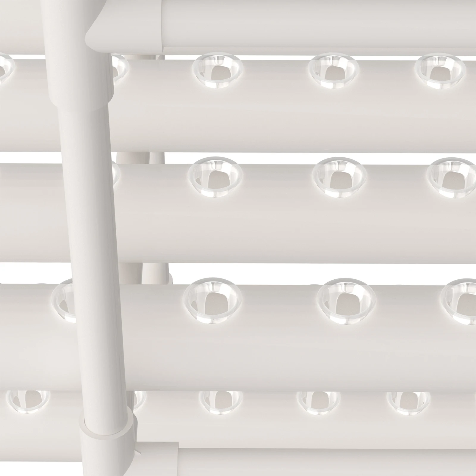 3-stöckiges Hydrokultur-Anbausystem mit 108 Seiten, vertikales NFT-Gartenset aus PVC für Kräuter, Salat, bodenfrei, für den Innen- und Außenbereich – Detail 16