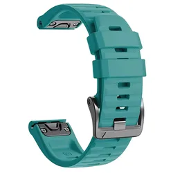 Silicone Easyfit Wrist Band for Smart Watches, Quick Fit Strap (Blue Green)