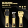YEUKEUUAI 17 pcs Professional Men's Hair Clipper USB Rechargeable Electric Beard Trimmer Hair Clipper Set103 5