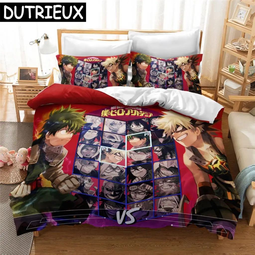 

Popular Anime My Hero Academia 3d Bedding Set Duvet Cover Set Pillowcase All Might Bakugou Katsuki Comforter Cover Set Drop Ship