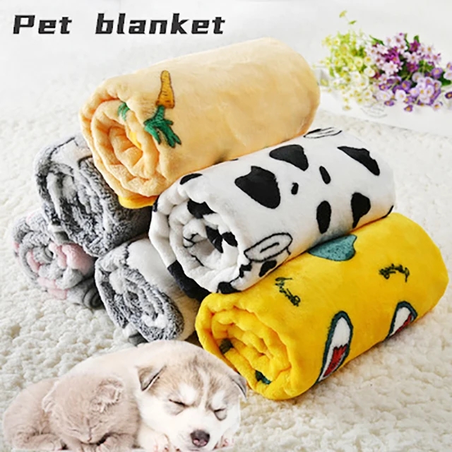 Couverture en flanelle douce pour animaux de compagnie imprim dessin anim drap de lit pour chat