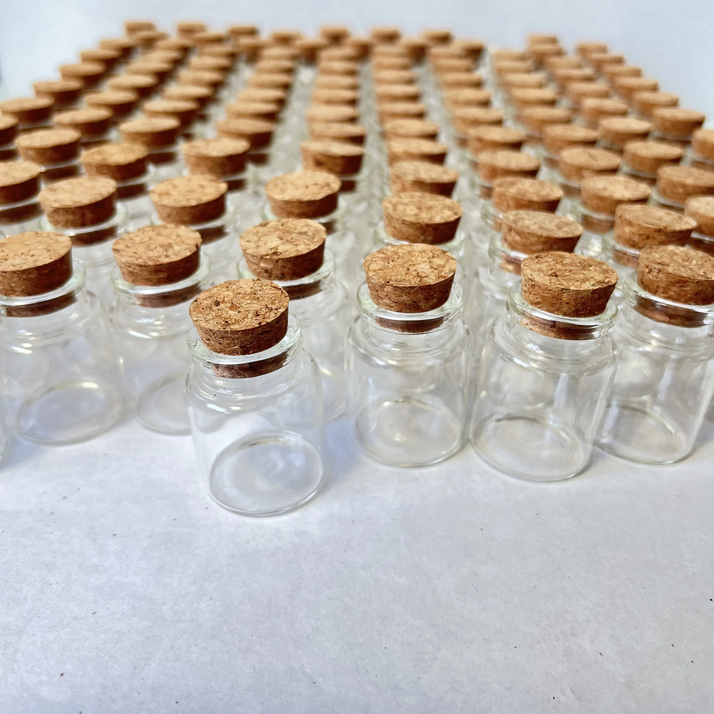 30/105 pcs 15ml Glass Bottles Cork Stopper Tiny Test Tube Jars Clear Mini Containers DIY Wedding Favors Small Wishing Bottles 6