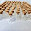 30/105 pcs 15ml Glass Bottles Cork Stopper Tiny Test Tube Jars Clear Mini Containers DIY Wedding Favors Small Wishing Bottles 6