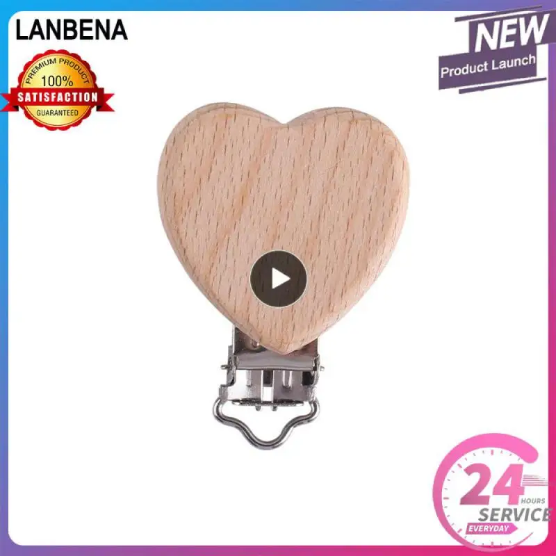 Speenkoord Clip Per Ciuccio Per Dentizione Clip Per Ciuccio In Legno Di Faggio Per Cartoni Animati Accessori Per Porta Ciuccio Di Sicurezza Attache Te