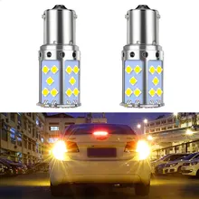 

1pcs Auto Turn Signal Light 3030 35SMD LED T20 W21W Reverse Brake Bulb Canbus Led Car License Plate Lights Car Turn Signal Light