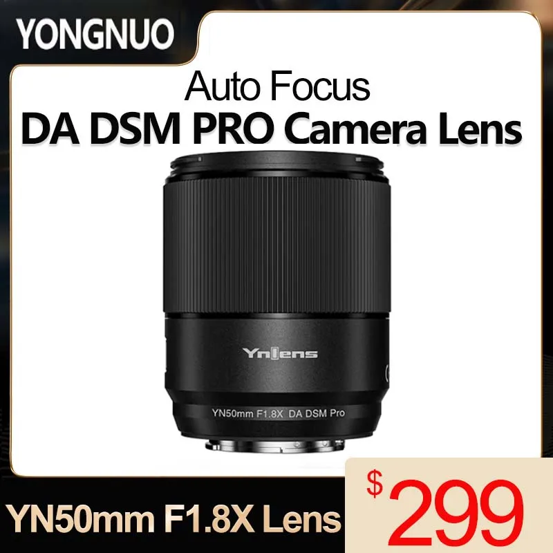 

YONGNUO YN50MM F1.8X DA DSM PRO Auto Focus Camera Lens Large Aperture Fixed Focus Lens with OLED Display for Fujifilm X Mount