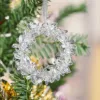 Christmas Decorations Charm Crystal Ornaments Snowflake Hanging Ornaments Dance Decorative Xmas Tree Stained Glass Cat 3