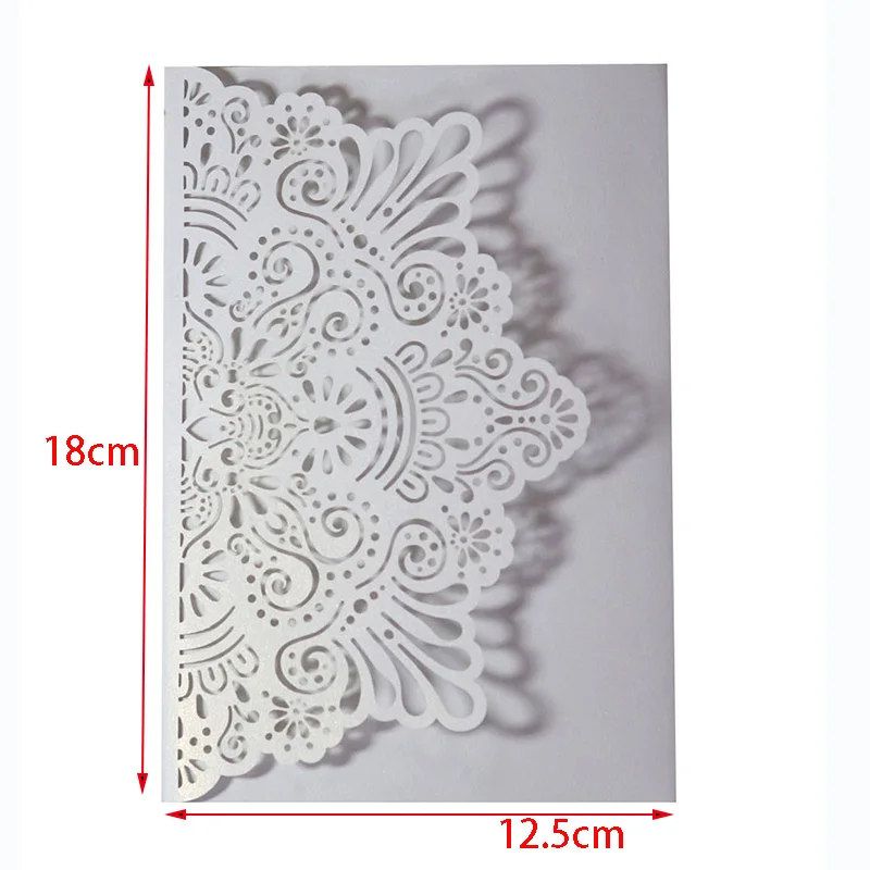 Laser Cut Bride And Groom Wedding Invitations Card 3D Tri-Fold Diamond Ring Greeting Card Wedding Party Favor Supplies 25/50pcs
