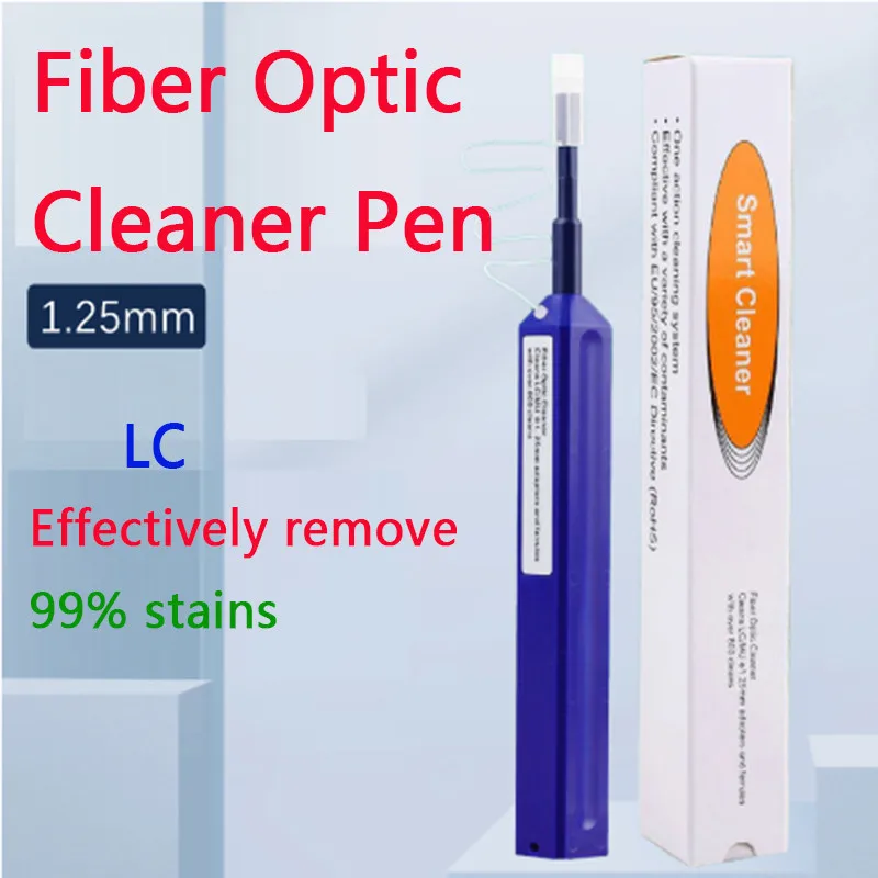 Fiber Optic Cleaner SC One Click Cleaner 2.5mm 1.25mm SC/ST/LC/FC Universal Connector Fiber Optic Cleaning Pen 4