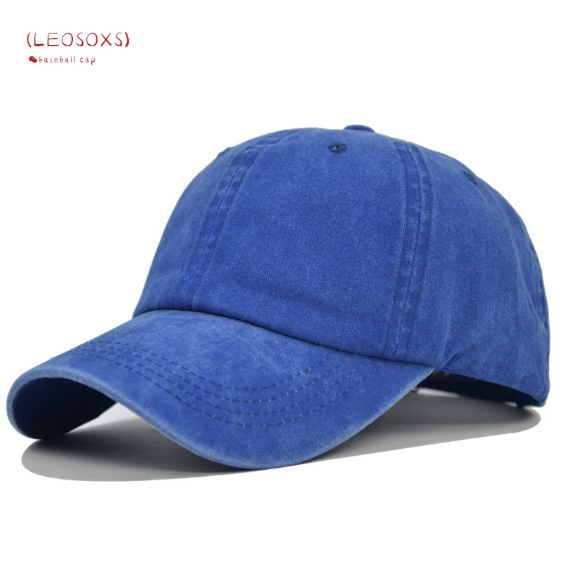 (LEOSOXS) Korean Version Of New Fashion Washed Cotton Duck Tongue Sun Hat Women's Simple Light Plate Baseball Hat Men's Fashion custom ball caps Baseball Caps