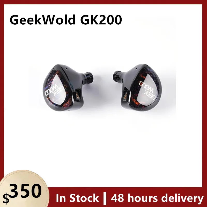 

Geek Wold GeekWold GK200 HiFi Earphone IEM 6BA+2DD+2PZT 10 Drivers Earbud Hybrid Music Resin Headset With 0.78mm 2Pin Cable