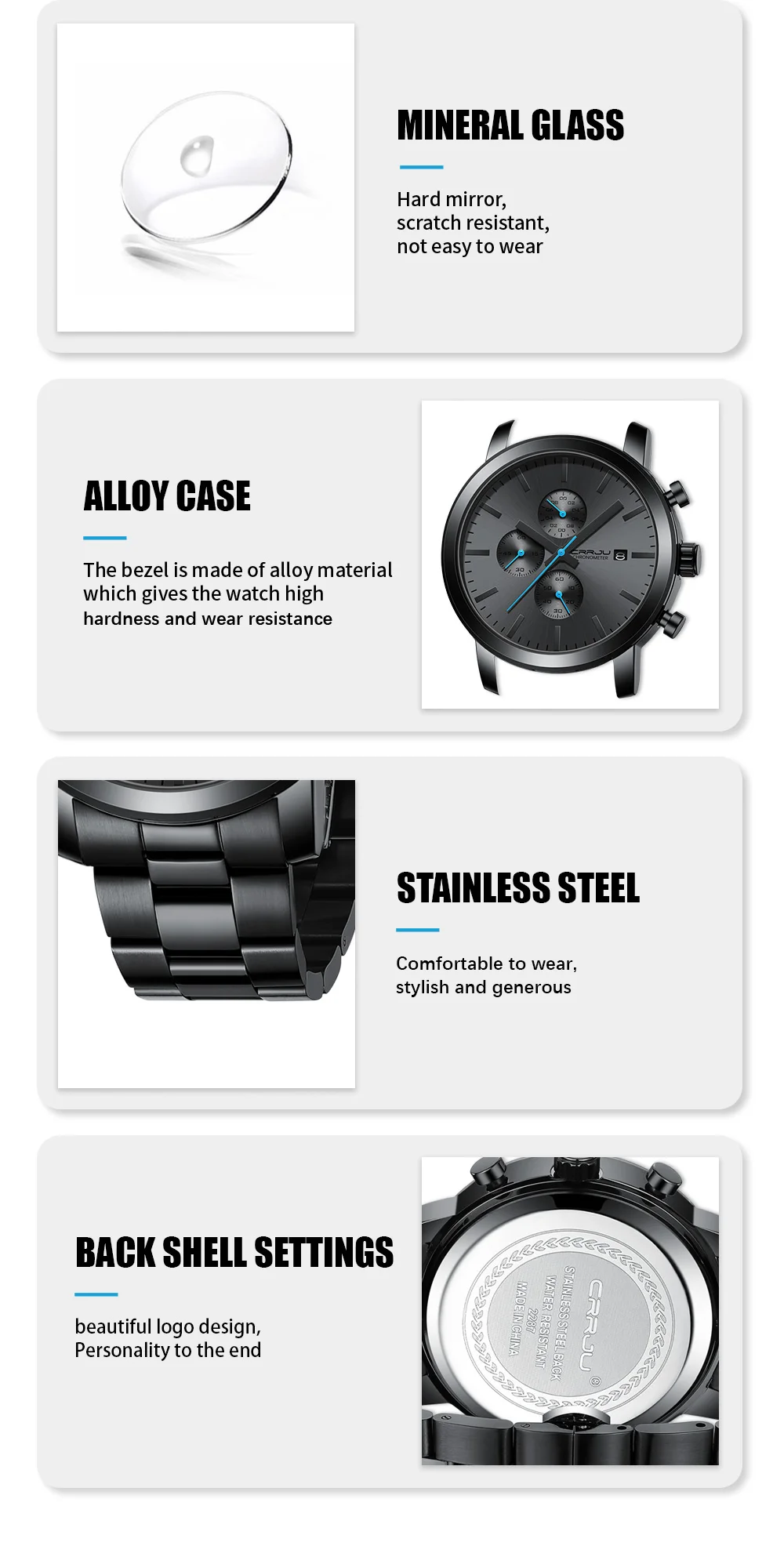 Watch Men Stainless Steel