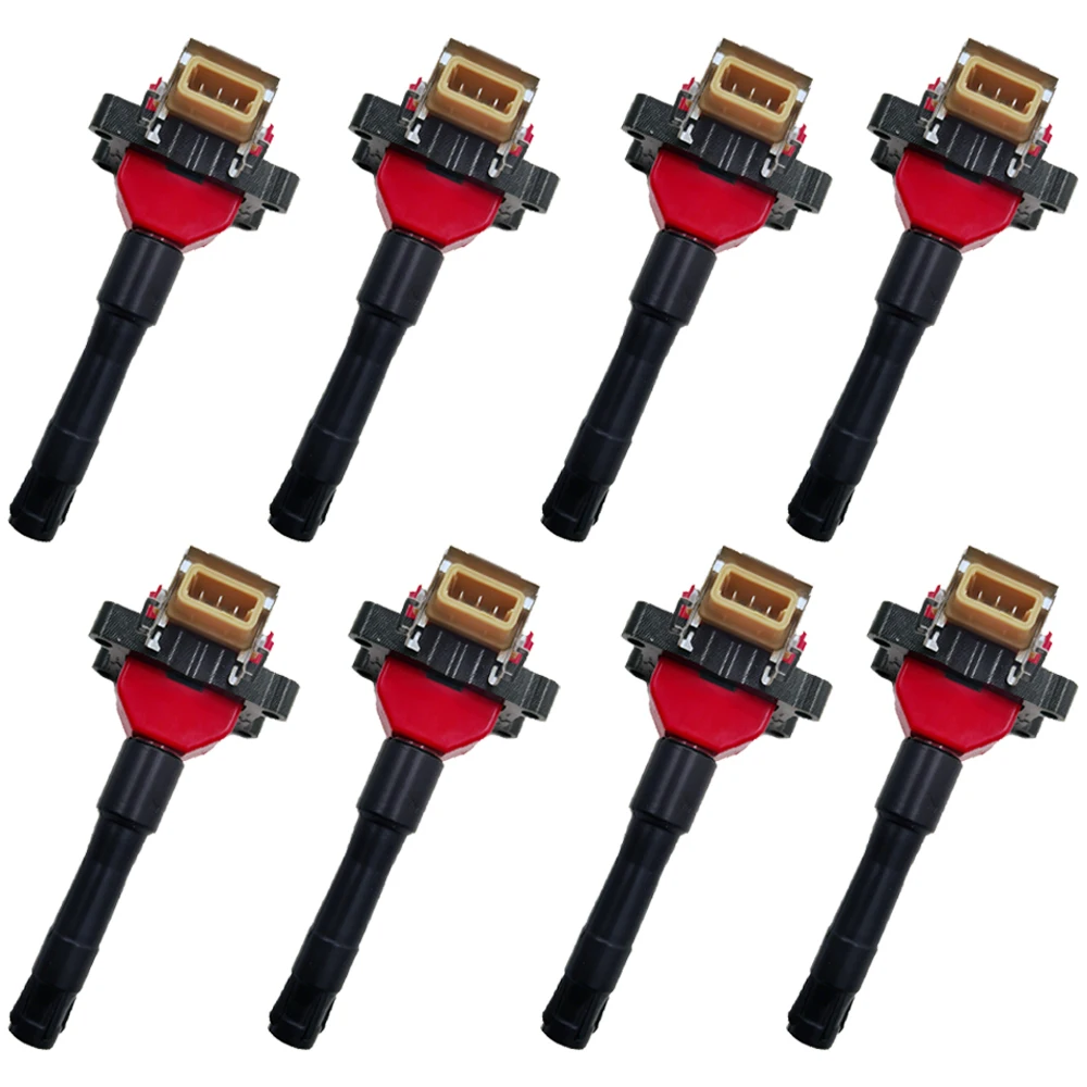 8PCS ARKAUTO HIGH ENERGY RED TOP IGNITION COIL 12131703359 12137599218