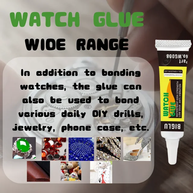 15ML BIGLU สมาร์ทวอท์ชกาวโปร่งใสกันน้ํา Soft Repair Seal แก้วโลหะเครื่องประดับ DIY กรอบเข็มกาว Outlet 1