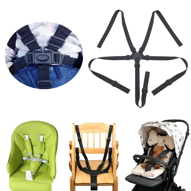 Harnais De Sécurité Universel À 5 Points Pour Chaise Haute De Bébé,ceinture  Pour Boguet, Fauteuil À Manger, Poussette D'enfant, - Poussette Accessoires  - AliExpress