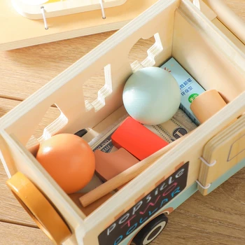 Baby Wooden Ice Cream Kiosk Car Toy - Wooden Toys 3