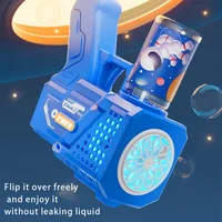 10 hole Automatic Gatling Electric Toy Blowing Bubble for Children's Toys Kindergarten Gifts without Battery or Bubble Water 4