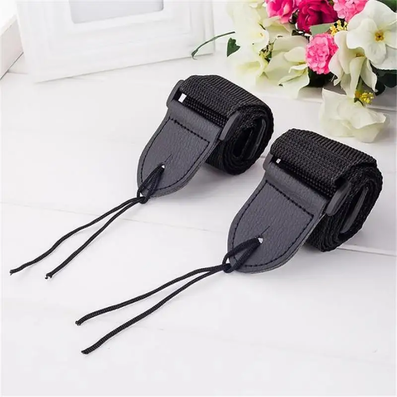 Tracolla Per Ukulele E Chitarra - In Cotone E Pelle, Regolabile, 135cm