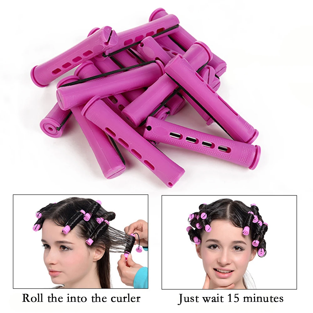 10pcs Hair Curlers Perm Rods Heatless Short Cold Wave Rods Hair Curler Perming Curling Rollers Curling Rollers hair styling tool hair curling tools