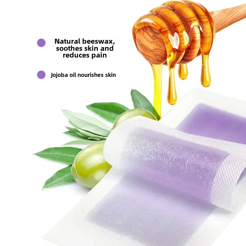 Depilatory Wax Strips Professional Hair Removal for Summer Depilation Double Sided Cold Wax Paper for Leg Body Face