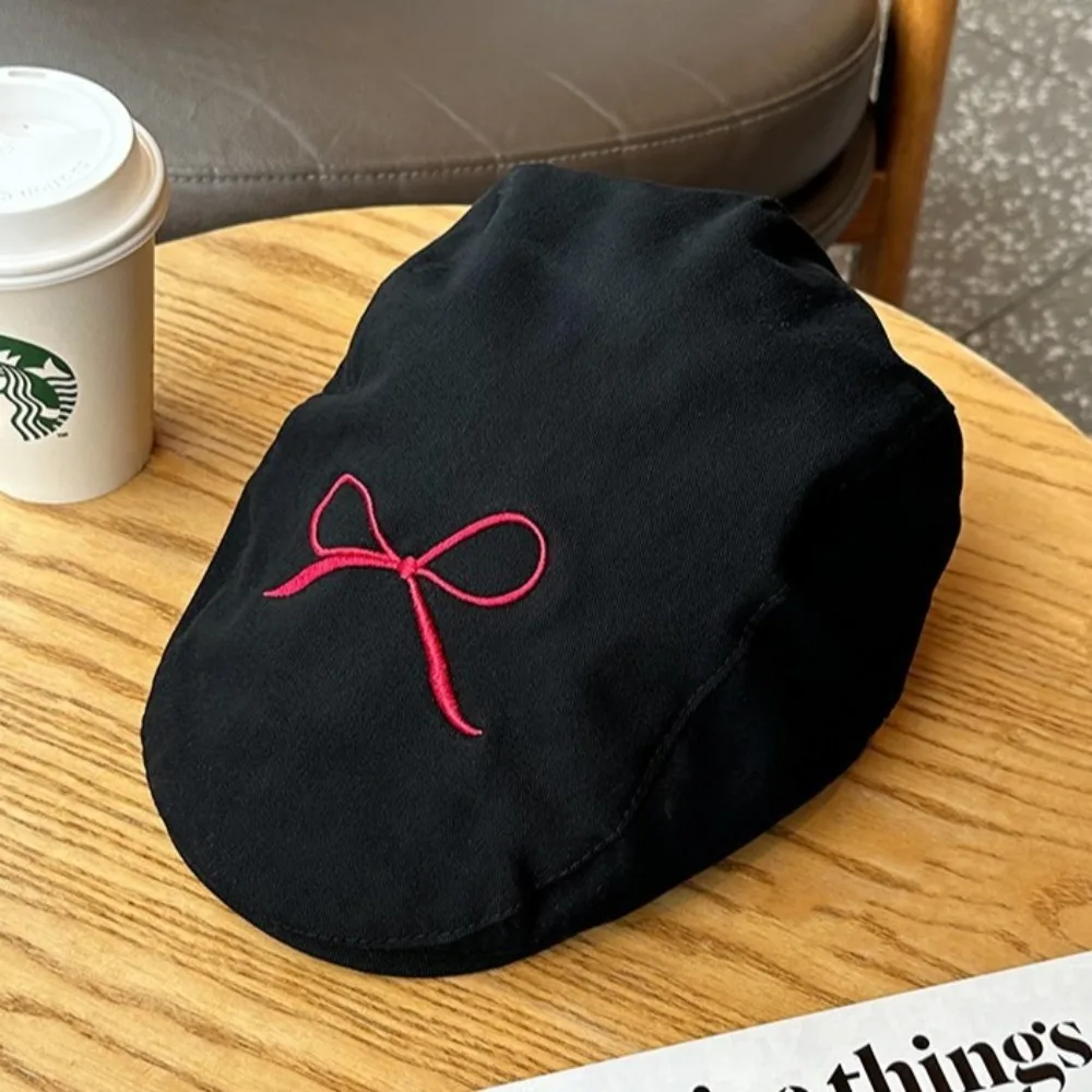 Painter Hat Y2K Berets Cap Cotton 54-59cm Newsboy Cap Big Head Circumference Rough Edge Women Artist Hat School