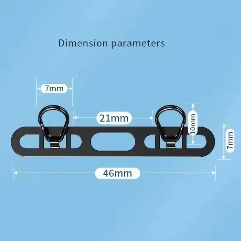 4/1PCS 고급 스테인레스 스틸 휴대 전화 끈 패치 가스켓 업그레이드 된 금속 0.4mm 얇은 휴대 전화 테더 탭 안전 커넥터