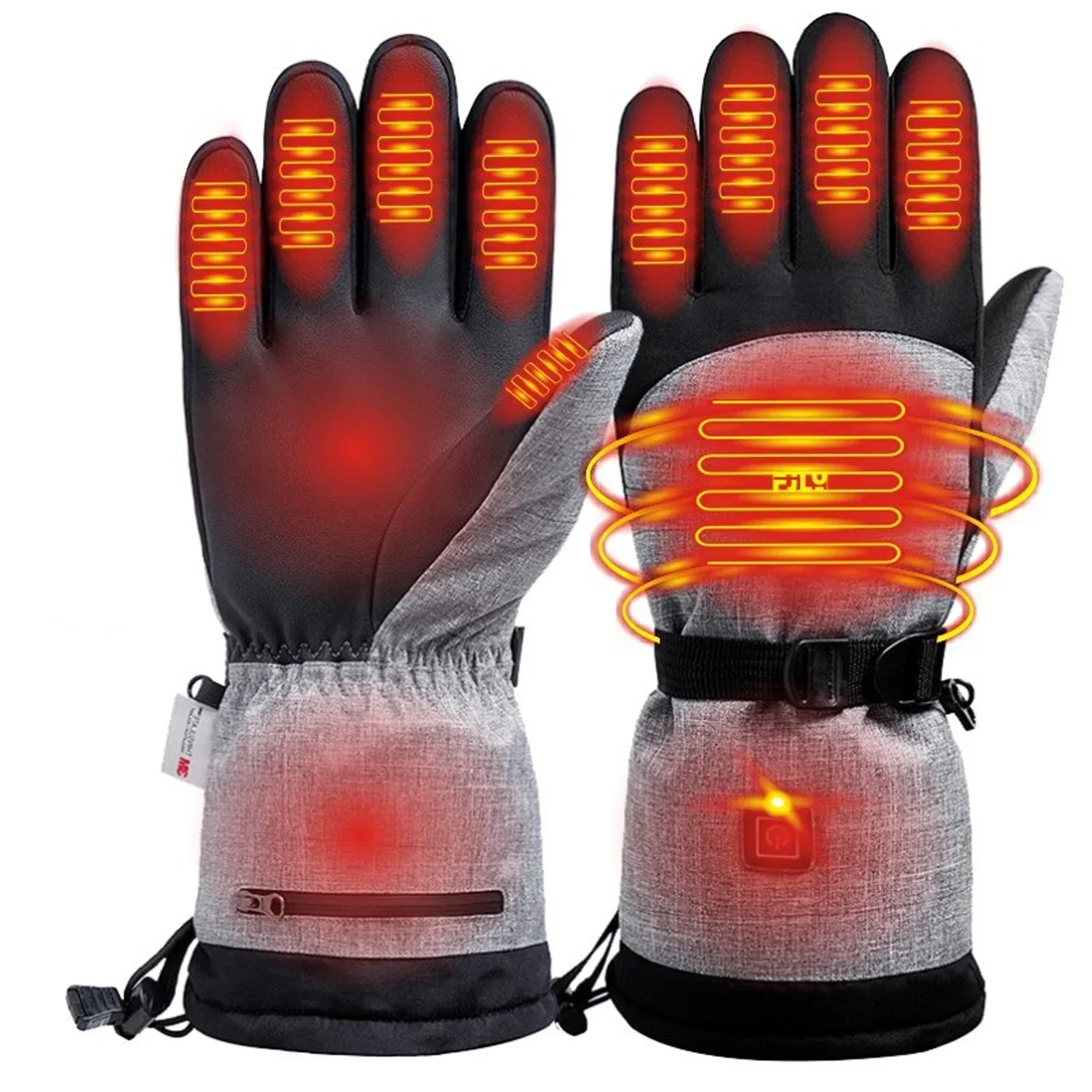 3M Cotton USB Heating Gloves Winter Hand Warmer Electric Thermal Waterproof for Cycling Fishing Ski Outdoor