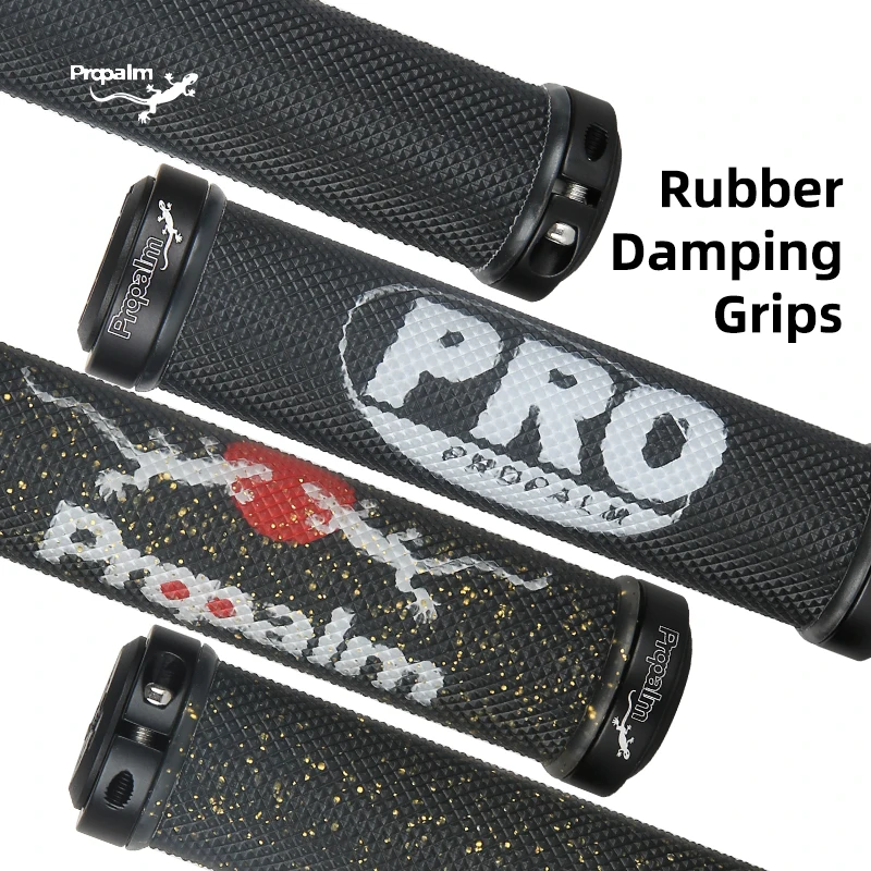 Propalm Bicycle Grips BMX Bike Handbar Grips Rubber Bilateral Lock