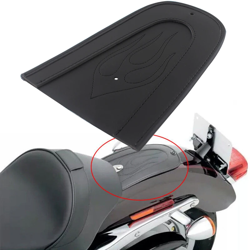 

Motorcycle Accessories Black Flame Rear Fender Bib Cover Cushion For Harley Sportster XL 883 1200 Custom XL883 Roadster 2004-19