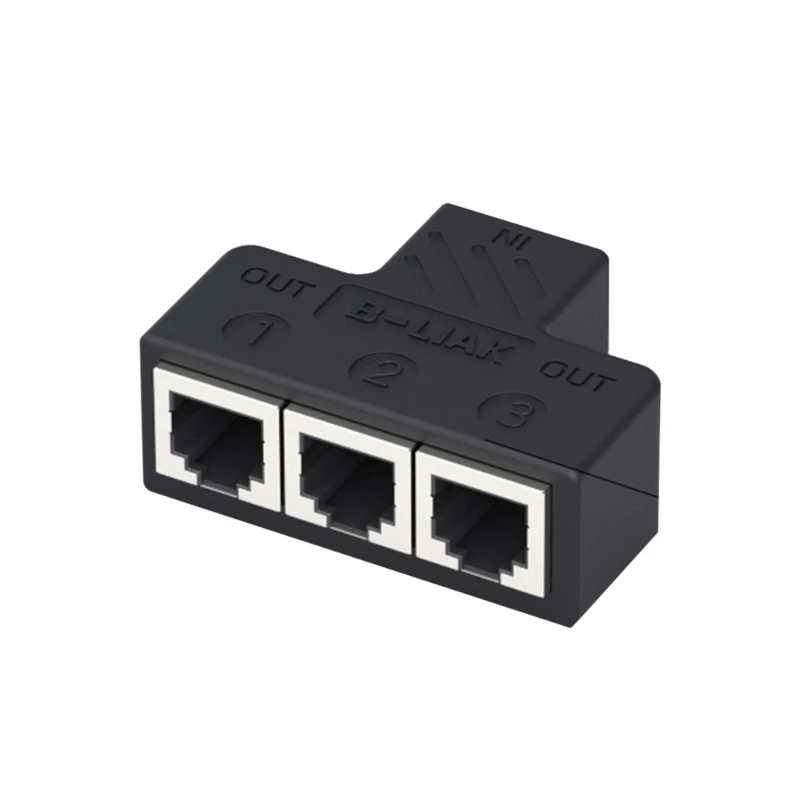3 Way/4Way RJ11 6P6C Telephone Jacks Splitters Adapter Port for Home and Office Use Strong Anti-Interference Ability