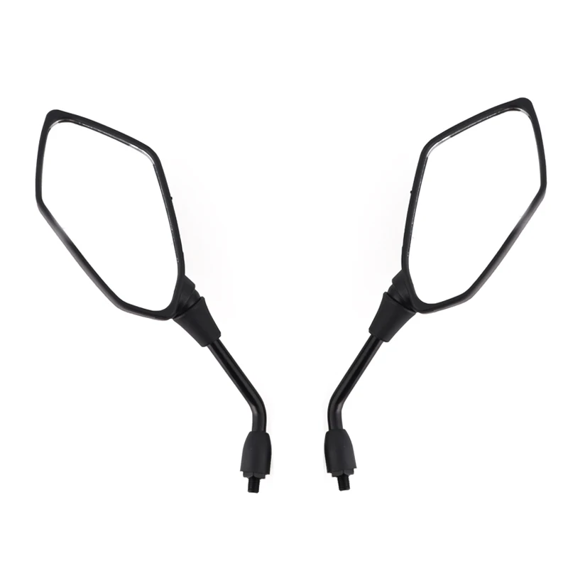 Motorcycle Mirror Scooter E-Bike Rearview Mirrors Electrombile Back Side Convex Mirror 8mm 10mm imitation Carbon Fiber 1 Pair