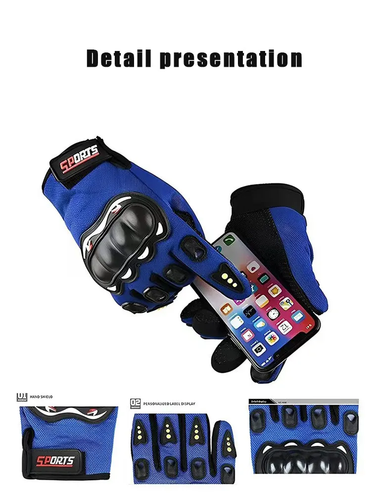 Motorcycle Gloves Full Finger Male Protective Outdoor Rider Sports Racing Riding