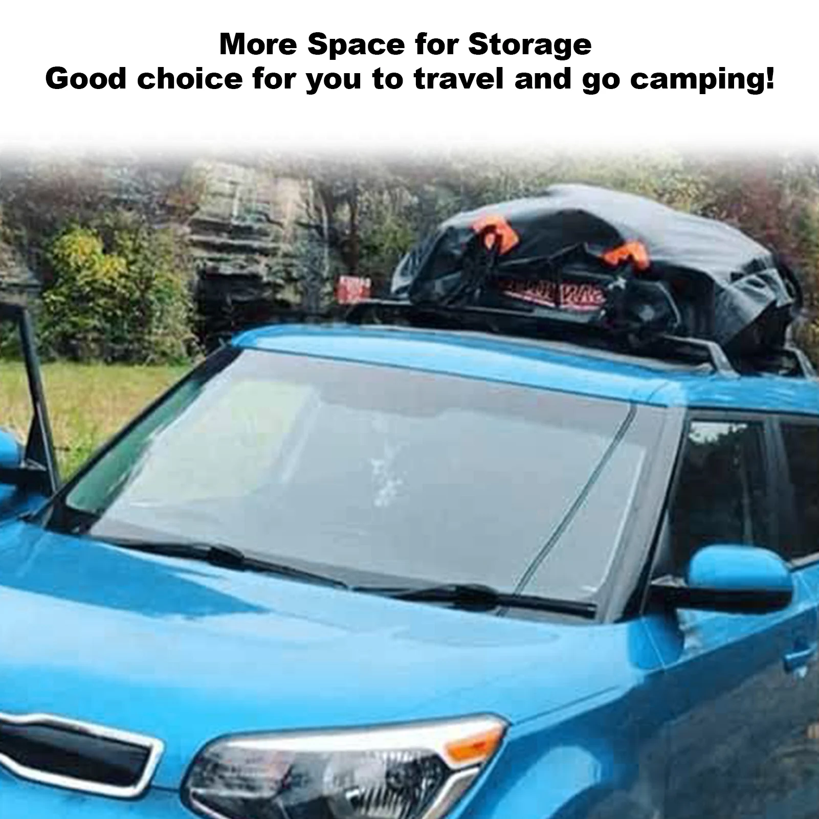 600D Waterproof Cargo Bag Car Roof Cargo Carrier Universal Luggage Bag Storage Cube Bag for All Cars with/Without Rack