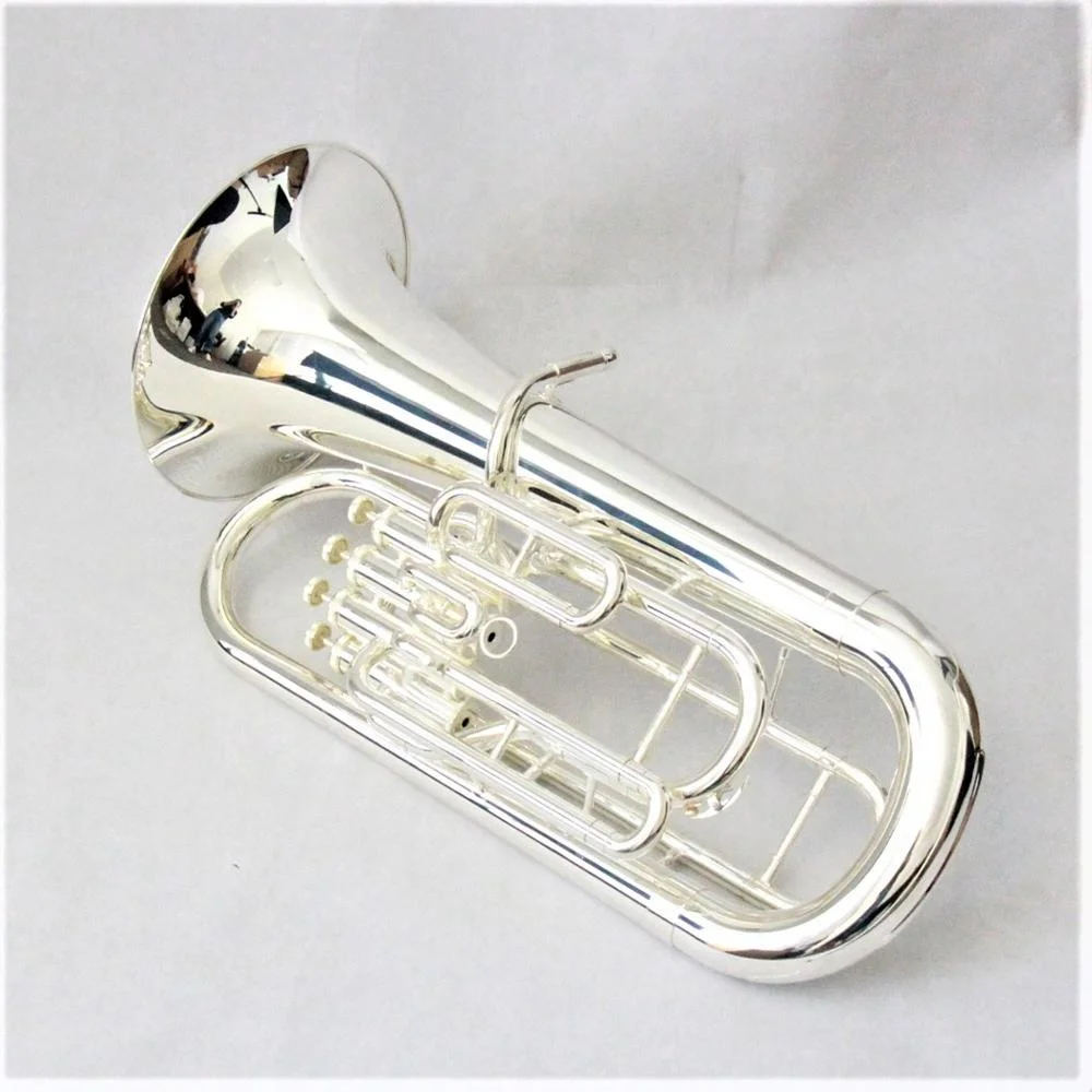 Best Price High Quality Musical Instrument 4 Valve Silver Plated Euphonium Horn Brass Instrument Euphonium