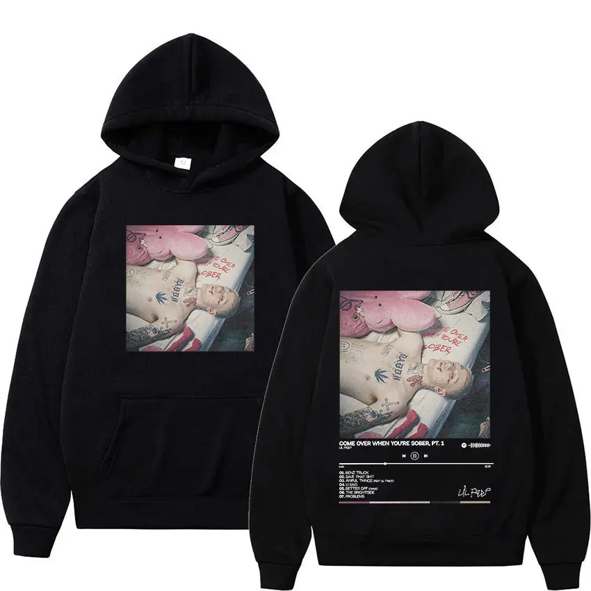 thumbnail image 1 of Sudadera con capucha de rapero Lil Peep para hombre y mujer, jersey de moda de alta calidad, Sudadera con capucha de gran tamaño, ropa de calle Retro Hip Hop, 1 of 2