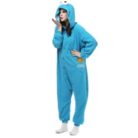 HKSNG New Animal Adult Elmo Sesame Cookie Kigurumi Pajamas Monsters Family Party Fleece Onesies Cosplay Costumes For Women Men - Image 3