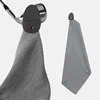 Ready Stock 1pcs microfiber golf towel with powerful magnetic ball wiping cloth 40x60cm 1